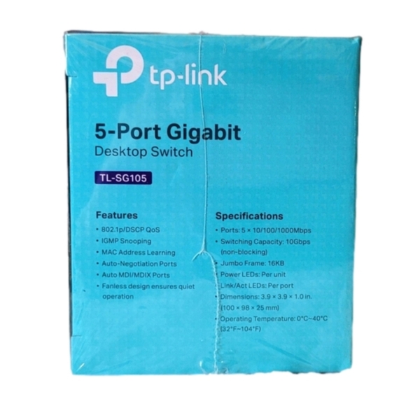 TP-LINK 5-Port 10/100/1000Mbps Desktop Switch (TL-SG105) - Picture 4 of 5